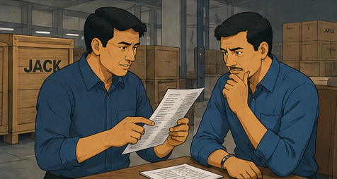 M Fazle Karim discovers the shipment does not match the order