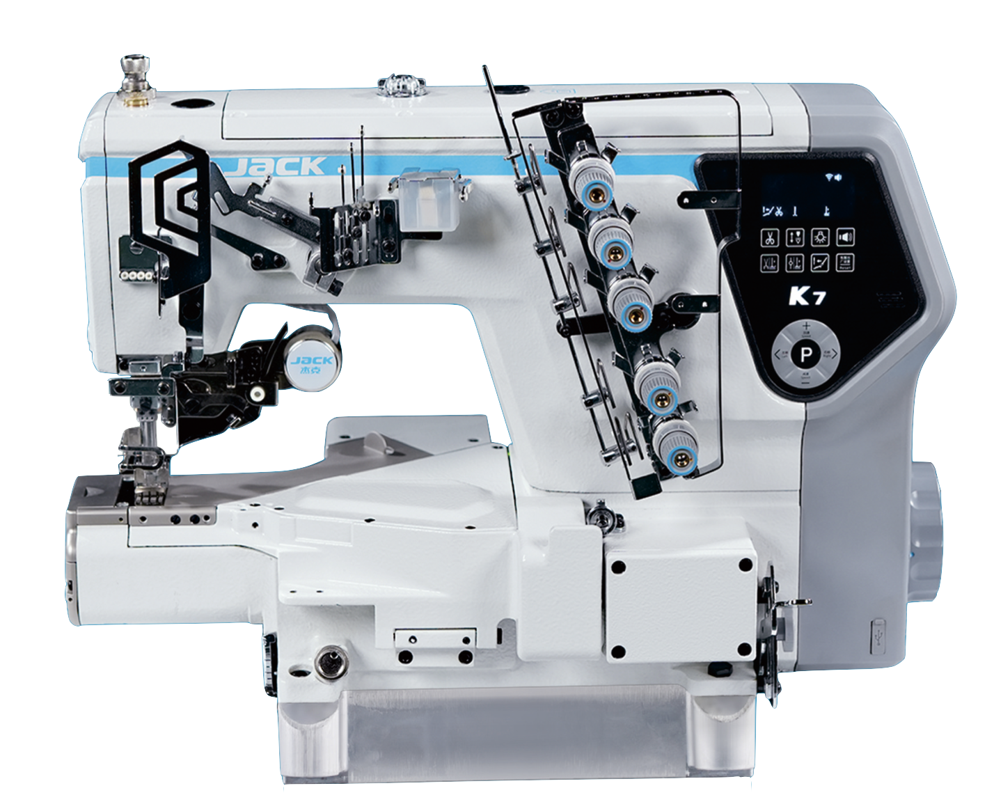 K7 AI Cylinder-Bed Interlock Machine